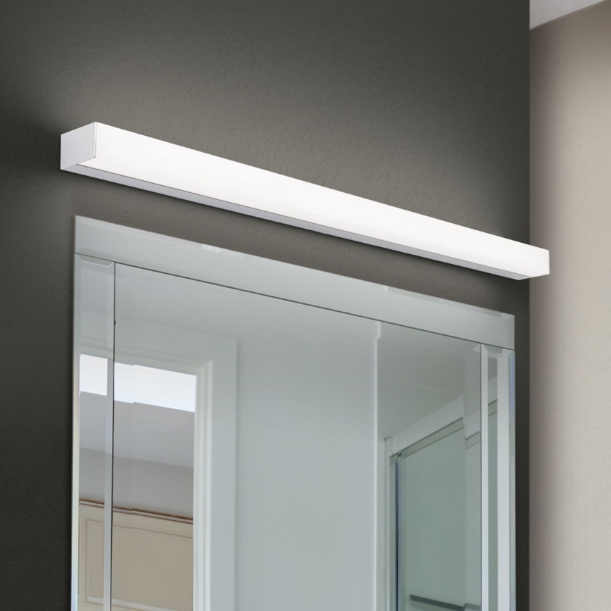 LED spejllampe til badeværelse HORIZON LED/18W/230V 3000/4000K 90 cm IP44 sølvfarvet
