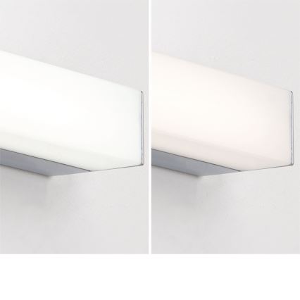 LED spejllampe til badeværelse HORIZON LED/18W/230V 3000/4000K 90 cm IP44 sølvfarvet