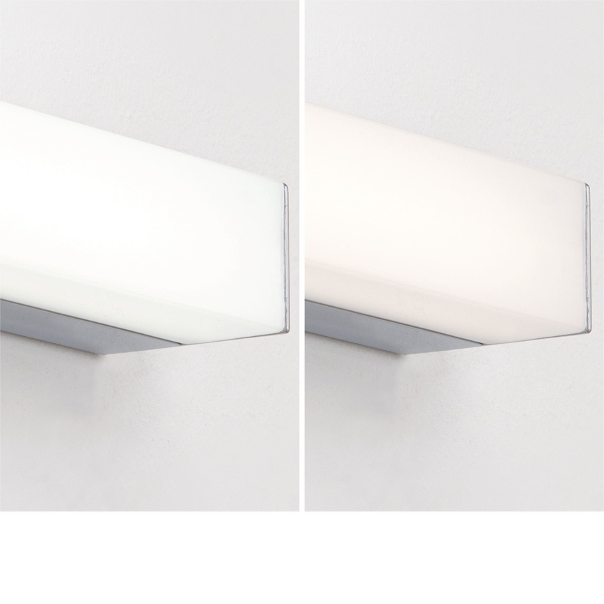LED spejllampe til badeværelse HORIZON LED/18W/230V 3000/4000K 90 cm IP44 sølvfarvet