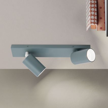 Spotarmatur PENN 2xGU10/13W/230V grå
