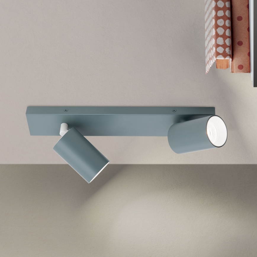 Spotarmatur PENN 2xGU10/13W/230V grå
