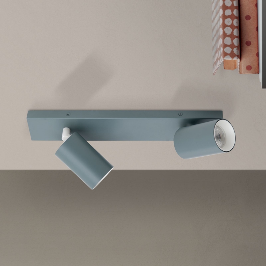 Spotarmatur PENN 2xGU10/13W/230V grå