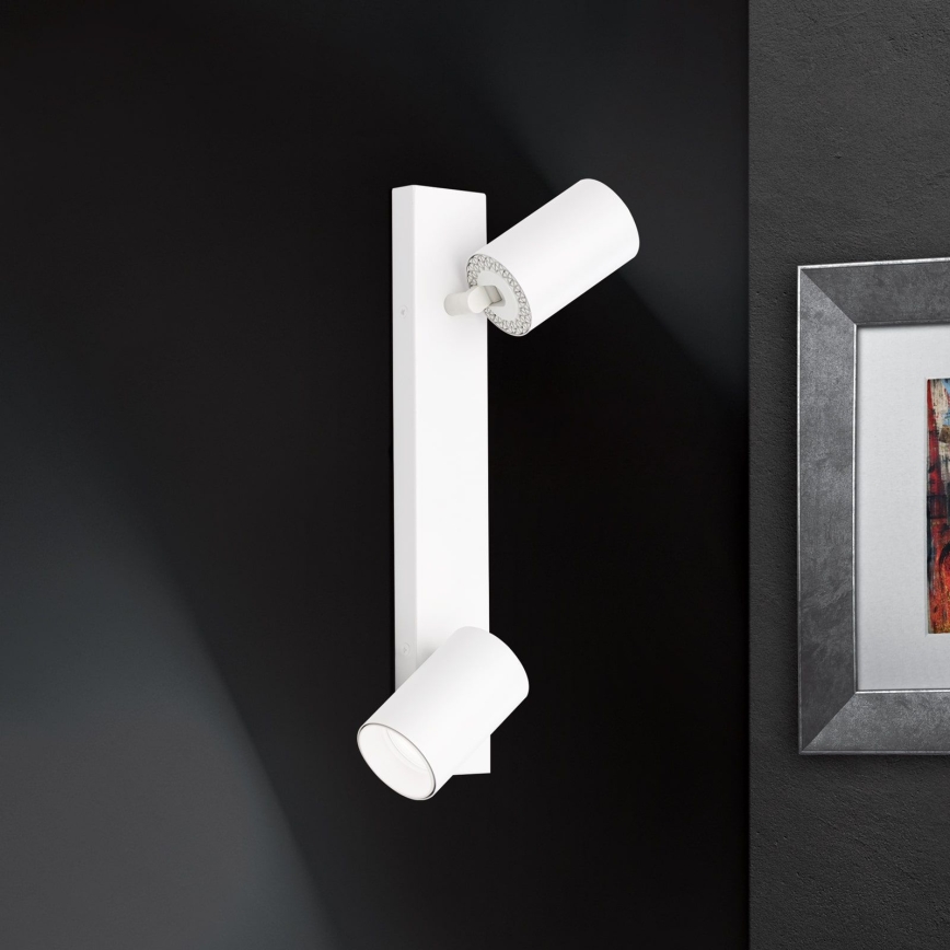 Spotlampe SEAN 2xGU10/13W/230V hvid