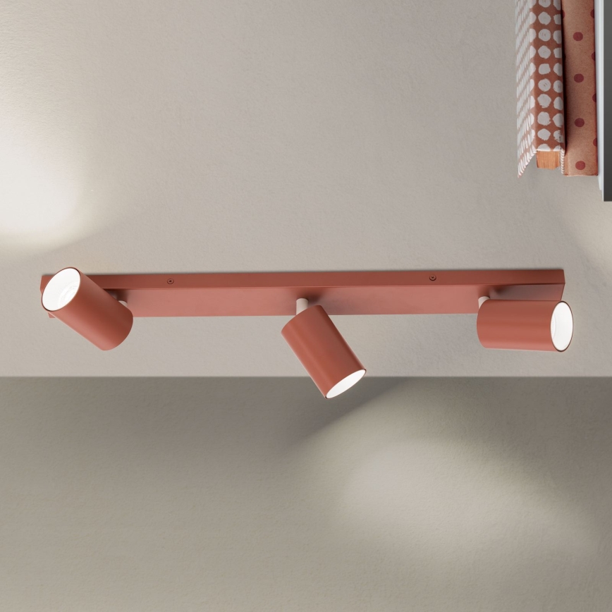 Spotlampe PENN 3xGU10/13W/230V teglfarvet