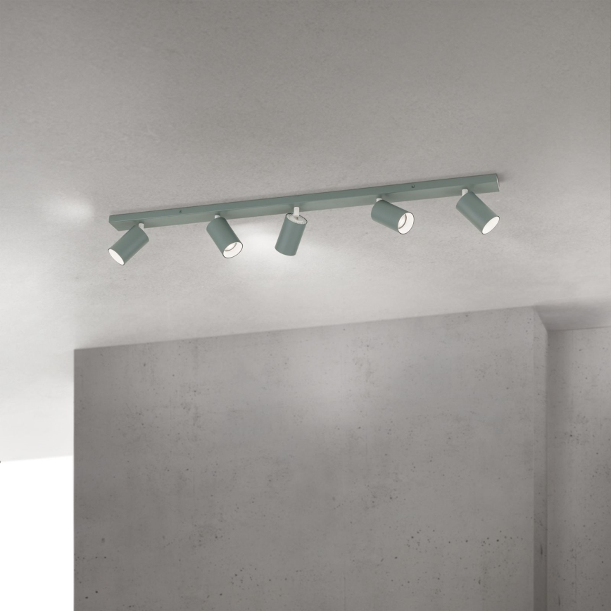 Spotlampe PENN 5xGU10/13W/230V grå