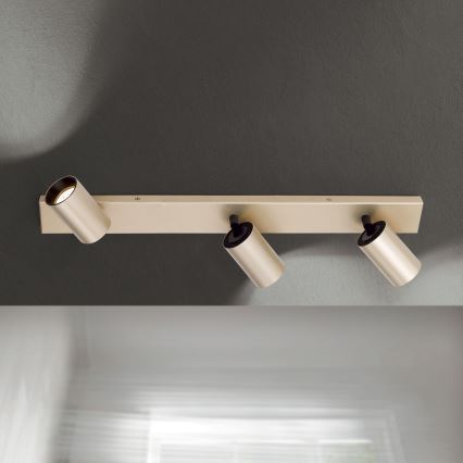 Spotlampe SEAN 3xGU10/13W/230V guldfarvet