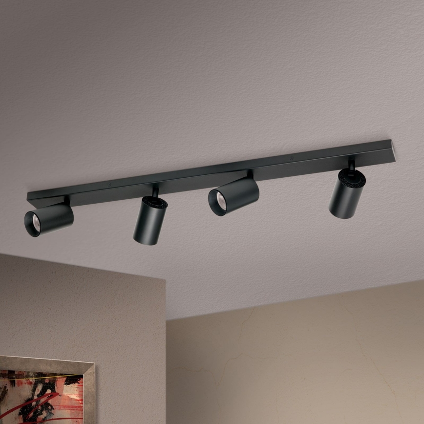 Spotlampe SEAN 4xGU10/13W/230V sort