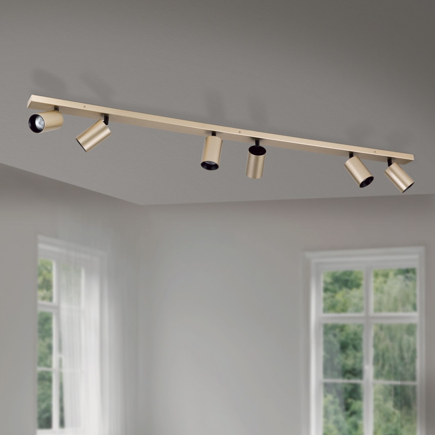 Spotlampe SEAN 6xGU10/13W/230V guld