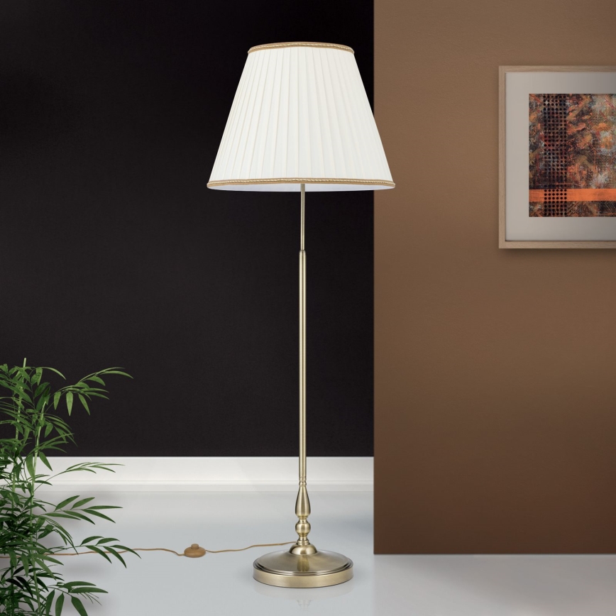 Gulvlampe TONIA 2xE27/60W/230V 154 cm hvid/bronze