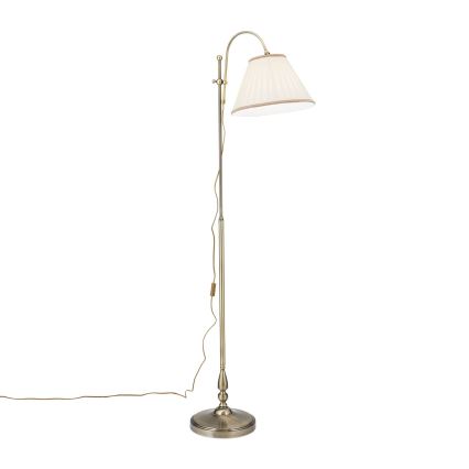 Gulvlampe TONIA 1xE27/60W/230V 183 cm hvid/bronze