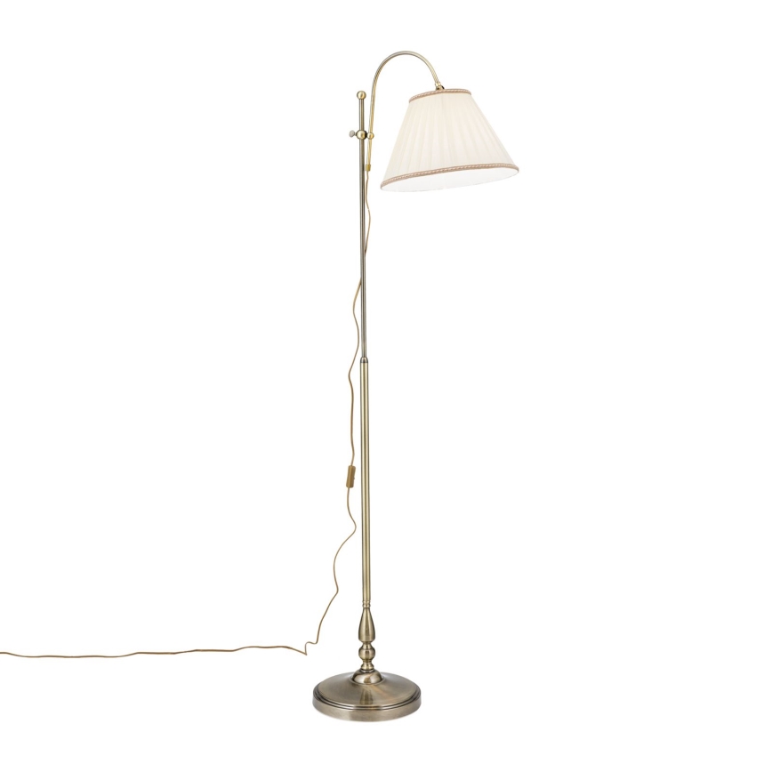 Gulvlampe TONIA 1xE27/60W/230V 183 cm hvid/bronze