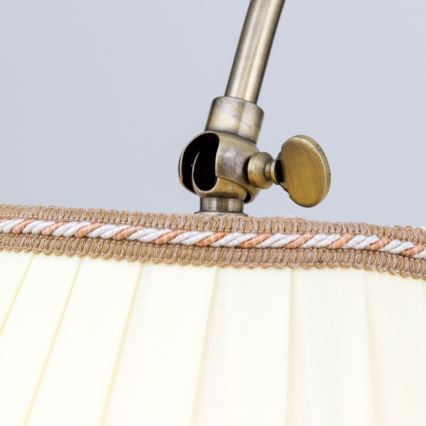 Gulvlampe TONIA 1xE27/60W/230V 183 cm hvid/bronze