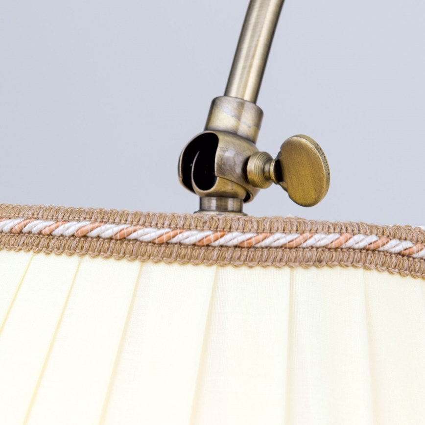 Gulvlampe TONIA 1xE27/60W/230V 183 cm hvid/bronze
