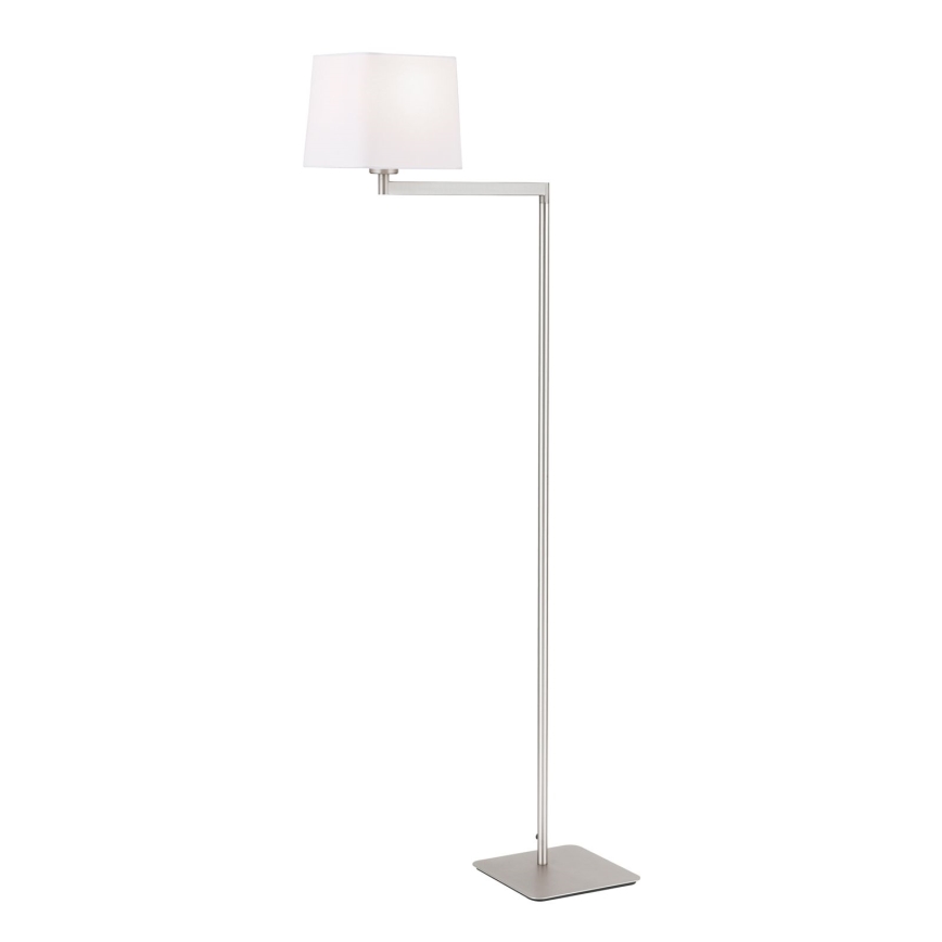 Gulvlampe CARLTON 1xE27/40W/230V hvid/mat krom