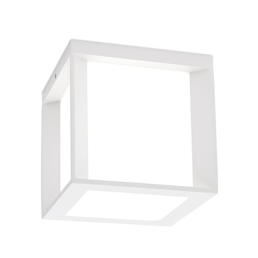 Udendørs armatur HENRY 1xE27/15W/230V 16x16 cm IP44 hvid