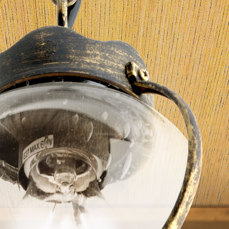 Udendørs hængelampe TAVERNA 1xE27/60W/230V IP23 bronze/patina