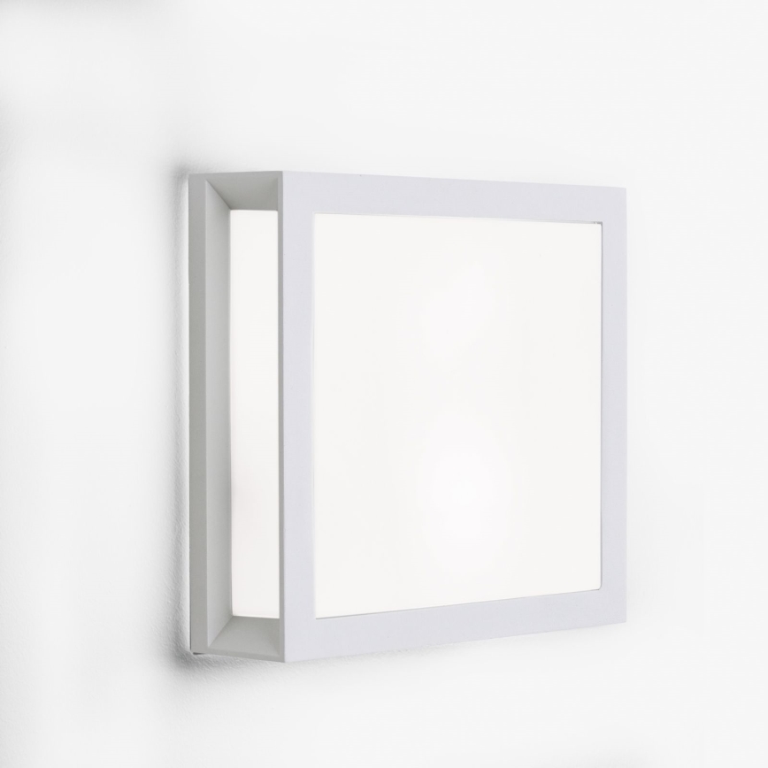 Udendørslampe HENRY 2xE27/15W/230V 26x26 cm IP44 hvid