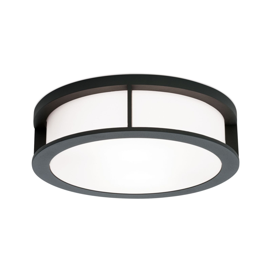 Udendørs lampe HENRY 2xE27/15W/230V Ø 30 cm IP44 antracit