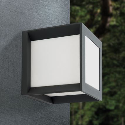 Udendørsarmatur HENRY 1xE27/15W/230V 16x16 cm IP44 antracit