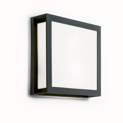 Udendørs lampe HENRY 2xE27/15W/230V 26x26 cm IP44 antracit