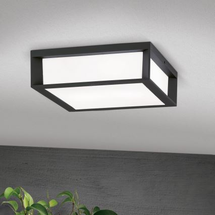 Udendørs lampe HENRY 2xE27/15W/230V 26x26 cm IP44 antracit