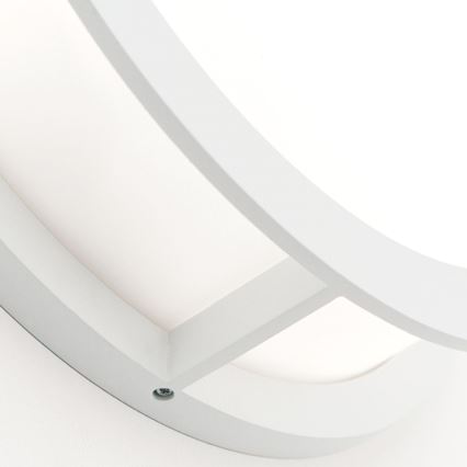 Udendørsarmatur HENRY 2xE27/15W/230V Ø 30 cm IP44 hvid