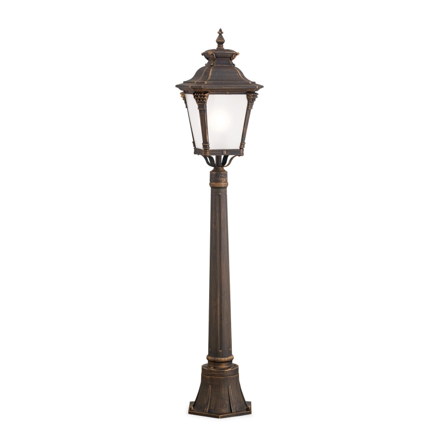 Udendørslampe AIKO 1xE27/60W/230V 115 cm IP23 bronze/patina