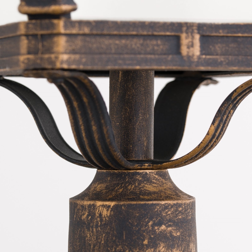 Udendørslampe AIKO 1xE27/60W/230V 115 cm IP23 bronze/patina