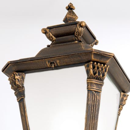 Udendørslampe AIKO 1xE27/60W/230V 240 cm IP23 bronze/patina