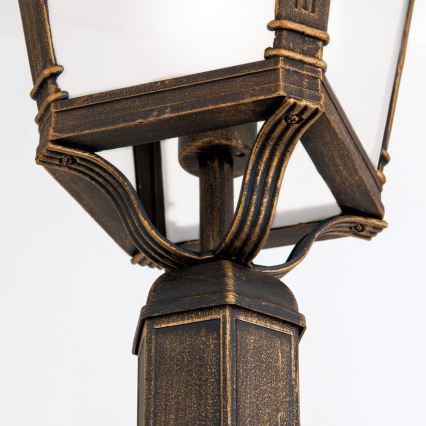 Udendørslampe AIKO 1xE27/60W/230V 240 cm IP23 bronze/patina