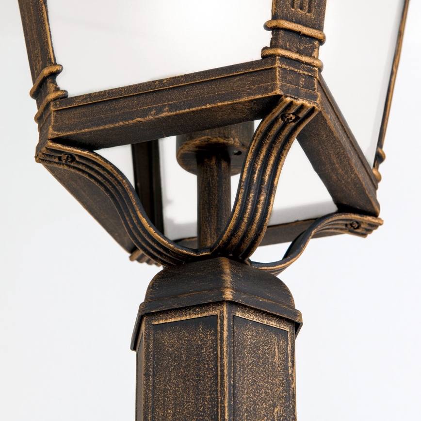 Udendørslampe AIKO 1xE27/60W/230V 240 cm IP23 bronze/patina