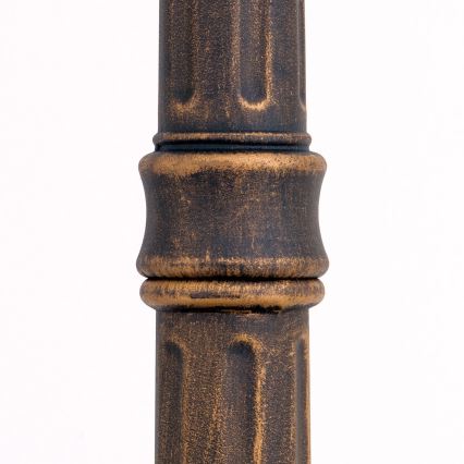 Udendørslampe AIKO 1xE27/60W/230V 240 cm IP23 bronze/patina