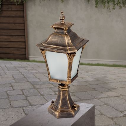 Udendørs lampe AIKO 1xE27/60W/230V 59 cm IP23 bronze/patina
