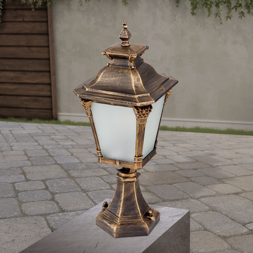 Udendørs lampe AIKO 1xE27/60W/230V 59 cm IP23 bronze/patina