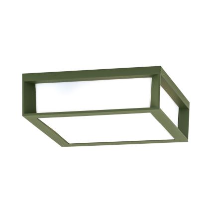 Udendørslampe HENRY 2xE27/15W/230V 26x26 cm IP44 grøn