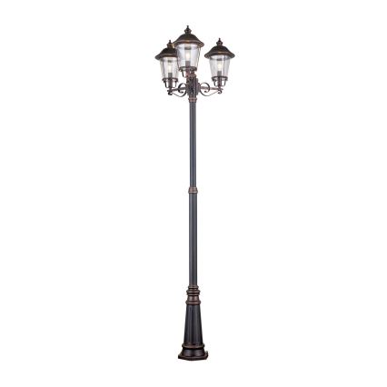 Udendørslampe KENZO 3xE27/100W/230V IP44 bronze/patina