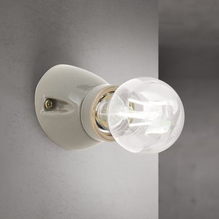 Væglampe FROST 1xE27/60W/230V grå