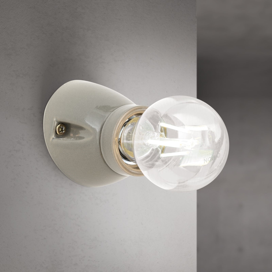 Væglampe FROST 1xE27/60W/230V grå