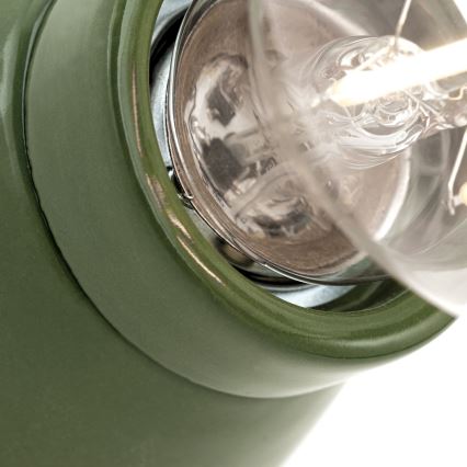 Væglampe FROST 1xE27/60W/230V grøn