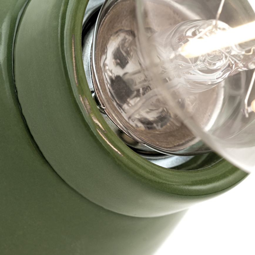 Væglampe FROST 1xE27/60W/230V grøn