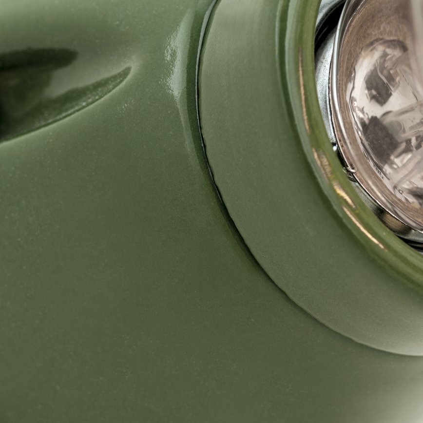 Væglampe FROST 1xE27/60W/230V grøn