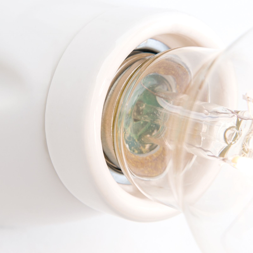 Væglampe FROST 1xE27/60W/230V hvid