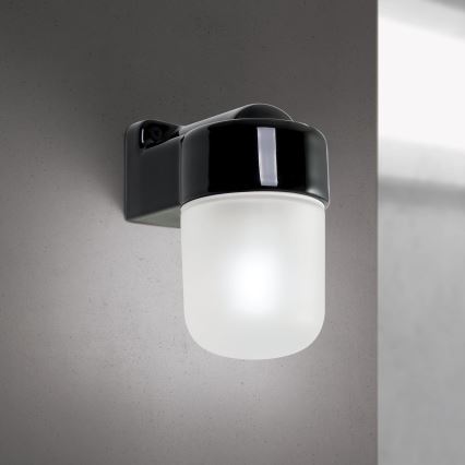 Væglampe OSTIA 1xE27/40W/230V sort