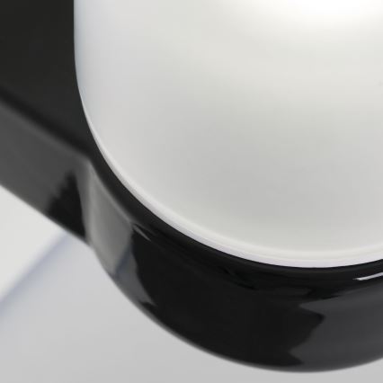 Væglampe OSTIA 1xE27/40W/230V sort