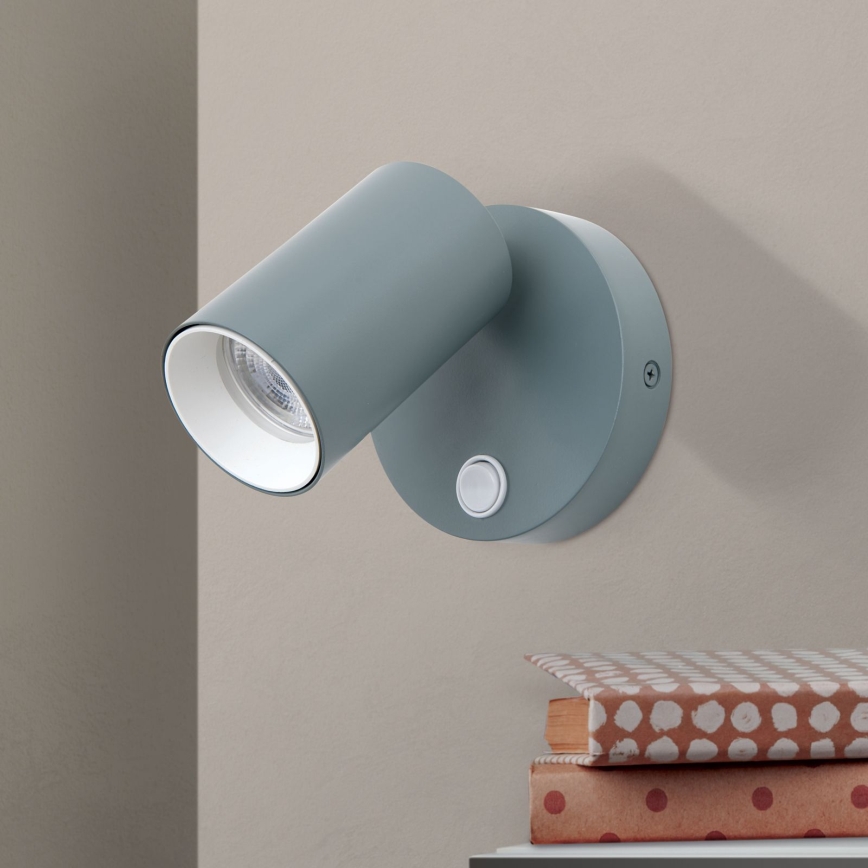 Vægspot PENN 1xGU10/13W/230V grå