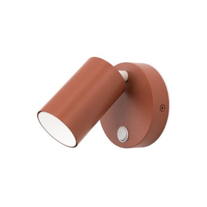 Vægspot PENN 1xGU10/13W/230V teglfarvet