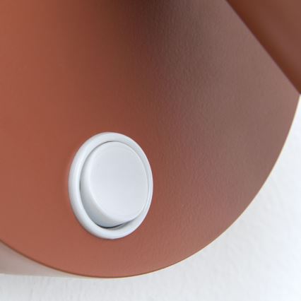 Vægspot PENN 1xGU10/13W/230V teglfarvet