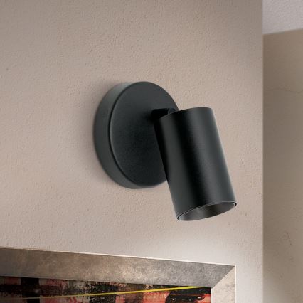 Vægspot SEAN 1xGU10/13W/230V sort