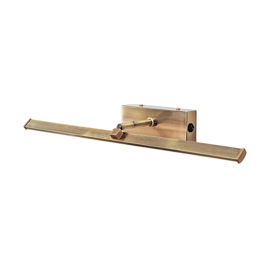 LED gallerilampe PUBLIO LED/10W/230V 50 cm guldfarvet/patina