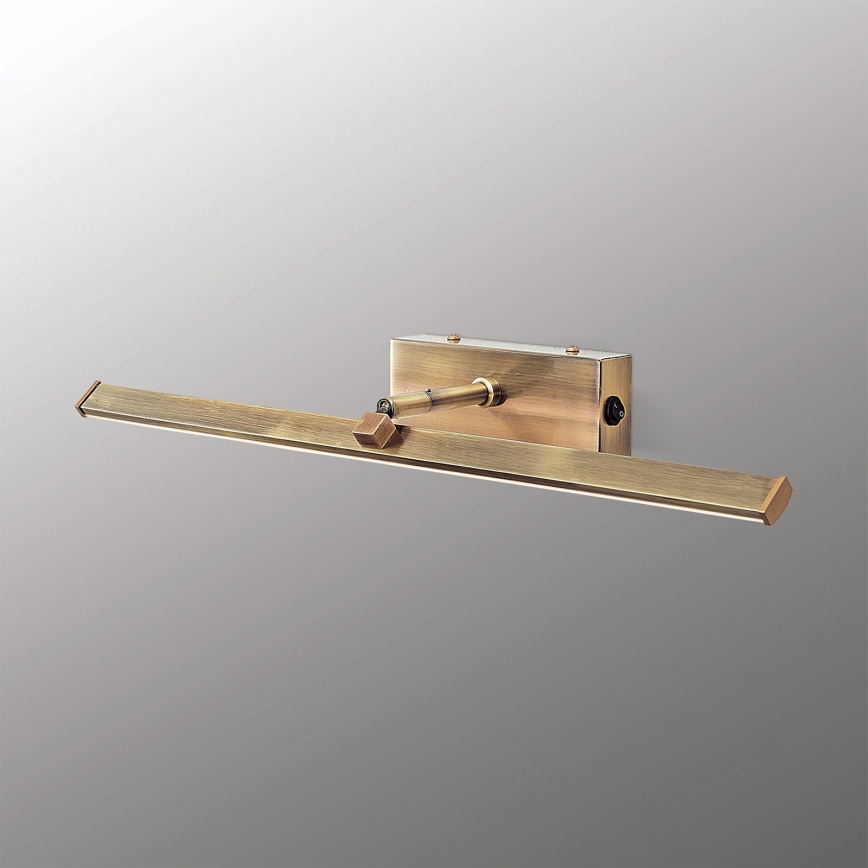 LED gallerilampe PUBLIO LED/10W/230V 50 cm guldfarvet/patina